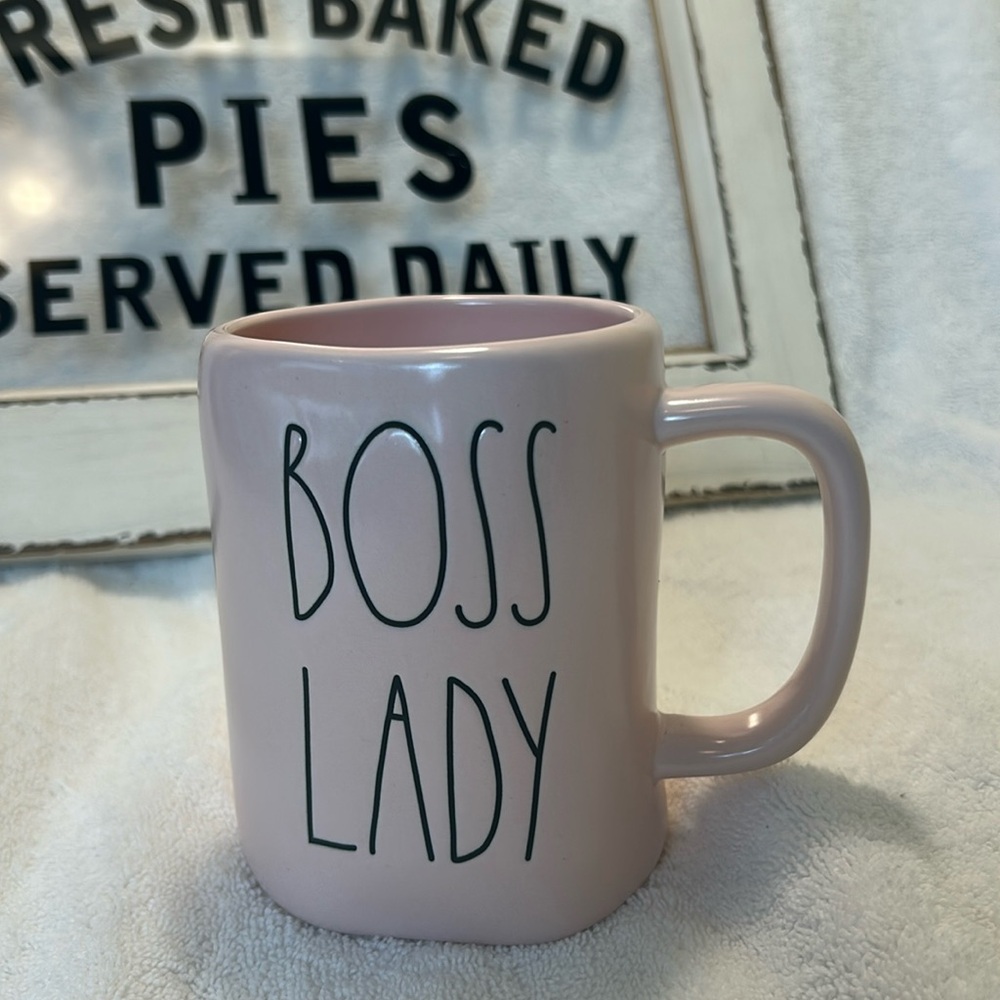 Rae Dunn Pink Boss Lady Mug